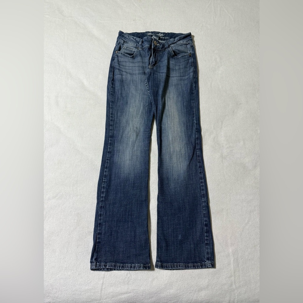 Wrangler Jeans Womens 5 Blue Bootcut Low Rise Medium Wash Stretch Western Denim